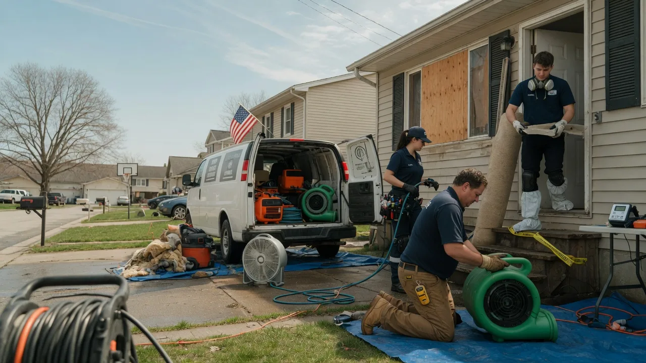 Water Damage Restoration in Woodstock, IL near me